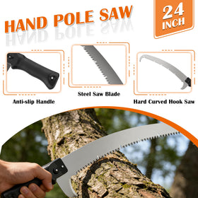 Buyplus 24-inch 3X saw blade for efficient cuts on branches.
