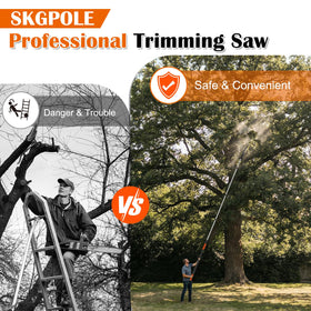 Buyplus non-slip grip handle provides secure control during sawing.