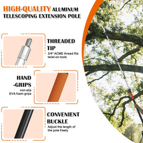 Buyplus removable head feature for multi-use yard tools.