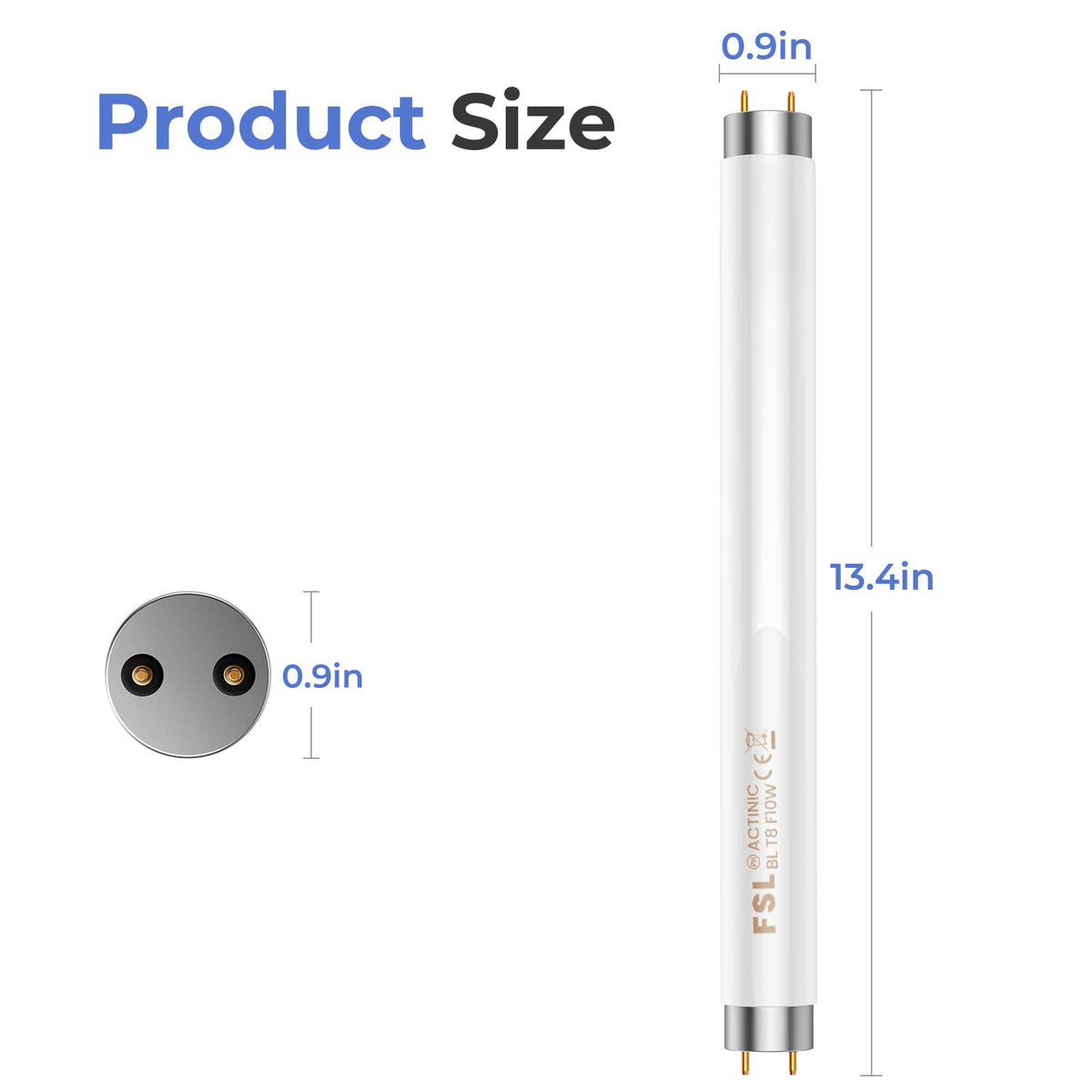 Buzbug MA-015 20W UV light bulb delivers energy-efficient mosquito attraction.