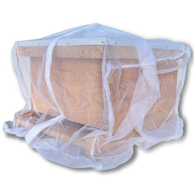 Buzz Bag mesh bag for bees during setup and safe transport.
