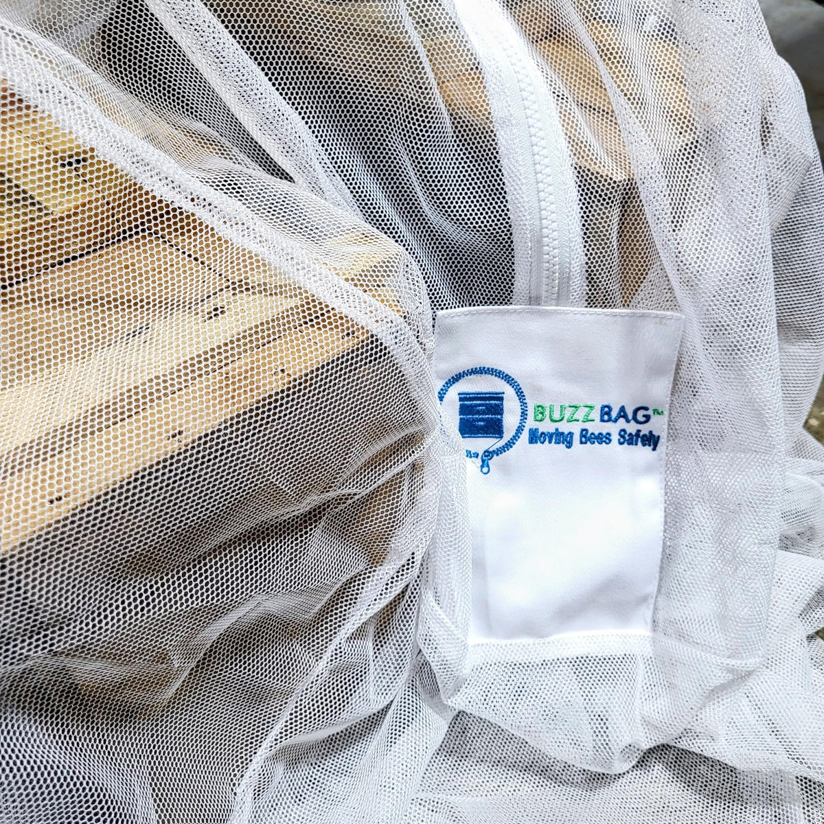 Buzz Bag ideal for transferring swarms and moving colonies safely.