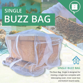 Buzz Bag safety lock stitching reinforces durability for dependable transport.