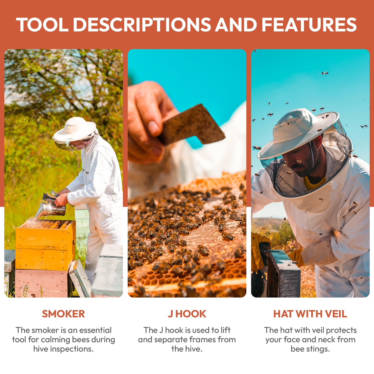 BuzzingCosmos soft-bristle bee brush for gentle bee removal