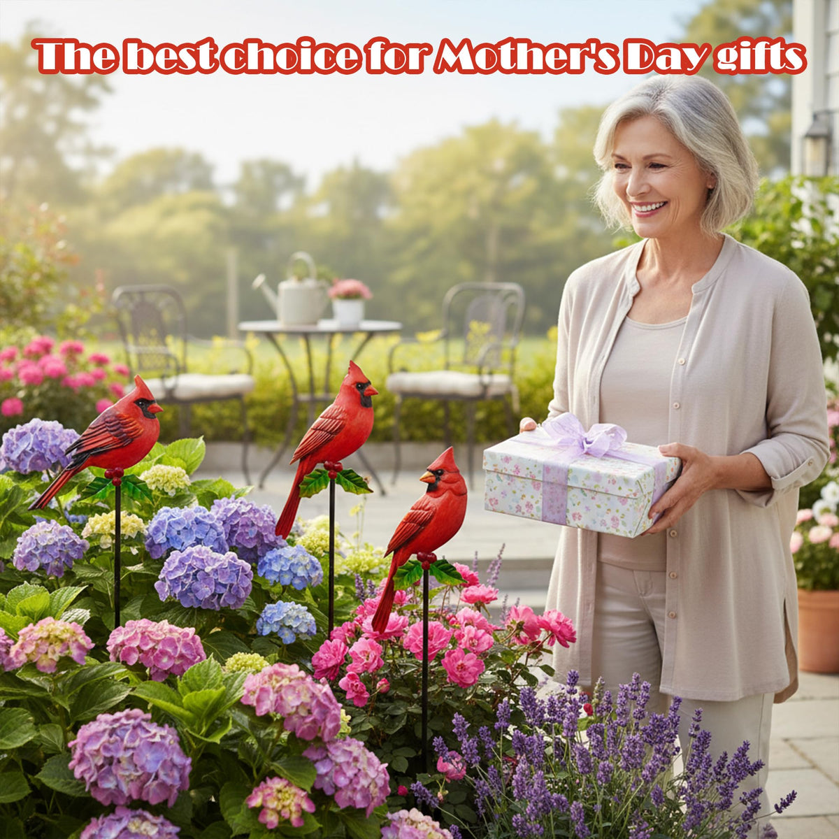 BVLFOOK rust-proof yard stake designed for year-round display.