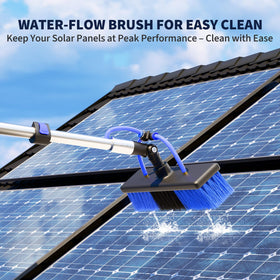 BVOHVN telescopic pole with pre-attached hose simplifies setup.