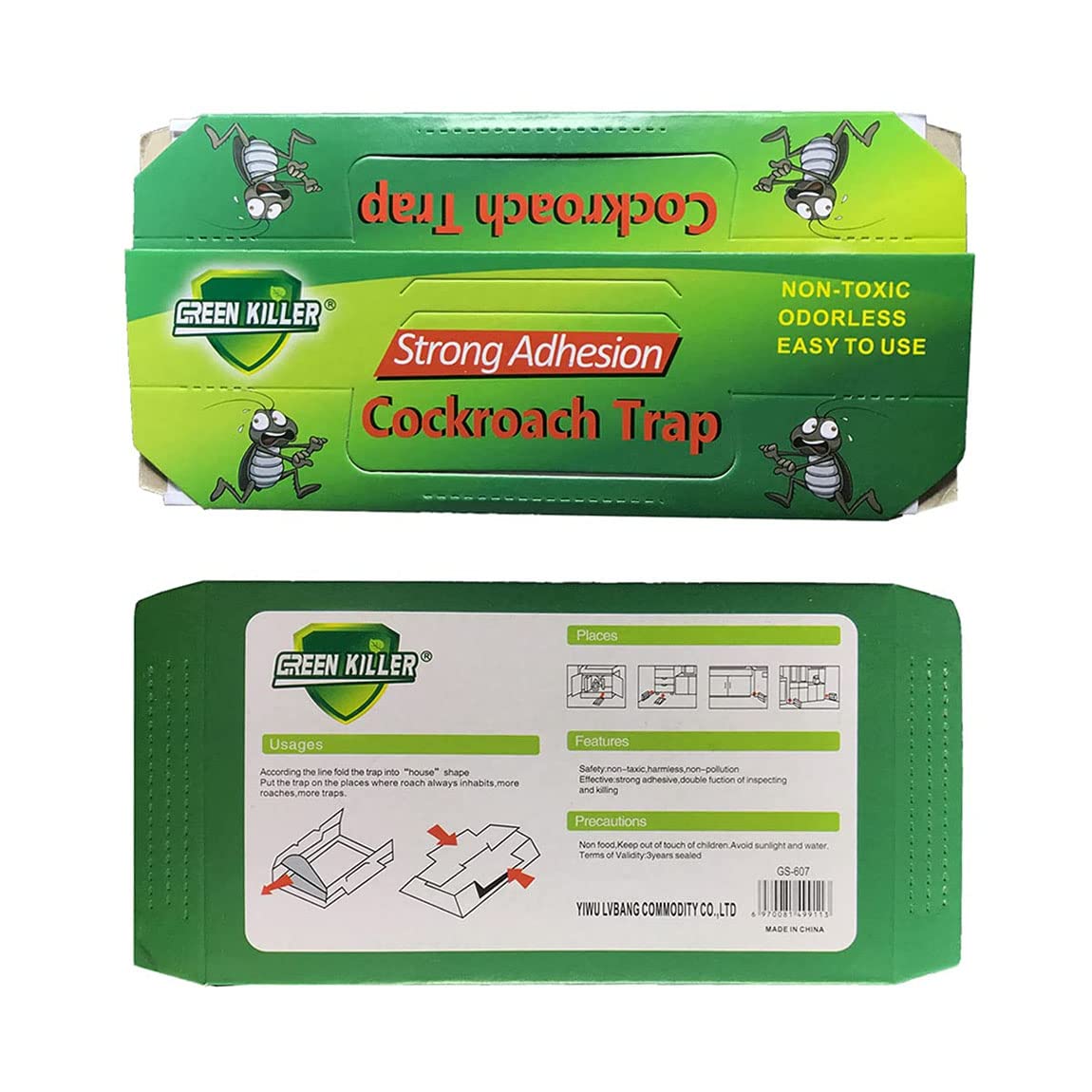 BW Cockroach Trap versatile placement suitable for kitchens, bathrooms, and storage areas.
