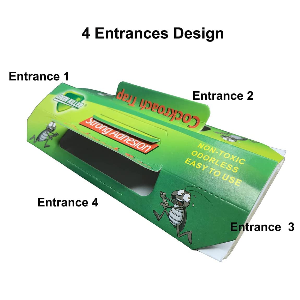 BW Cockroach Trap setup shows folded walls for quick, mess-free deployment.
