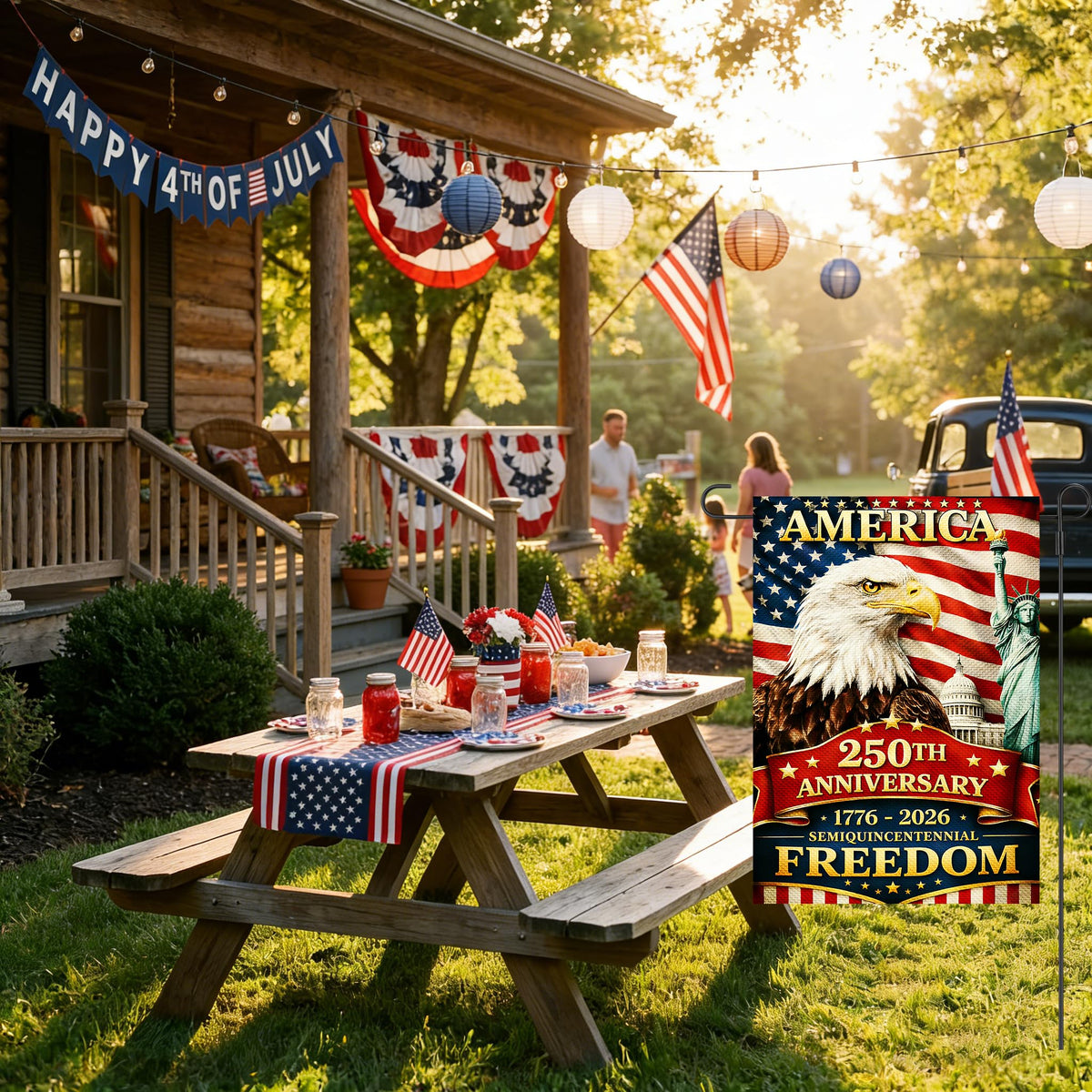 BWFY double-sided flag withstands outdoor weather for year-round display