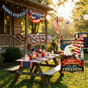 BWFY double-sided flag withstands outdoor weather for year-round display