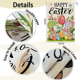 BWFY linen seasonal flags winter 12x18 endure weather and light up entrances.