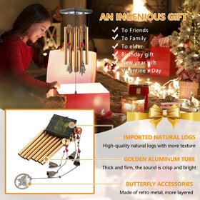 Bwinka handcrafted wind chimes feature Chinese motifs and ornaments.