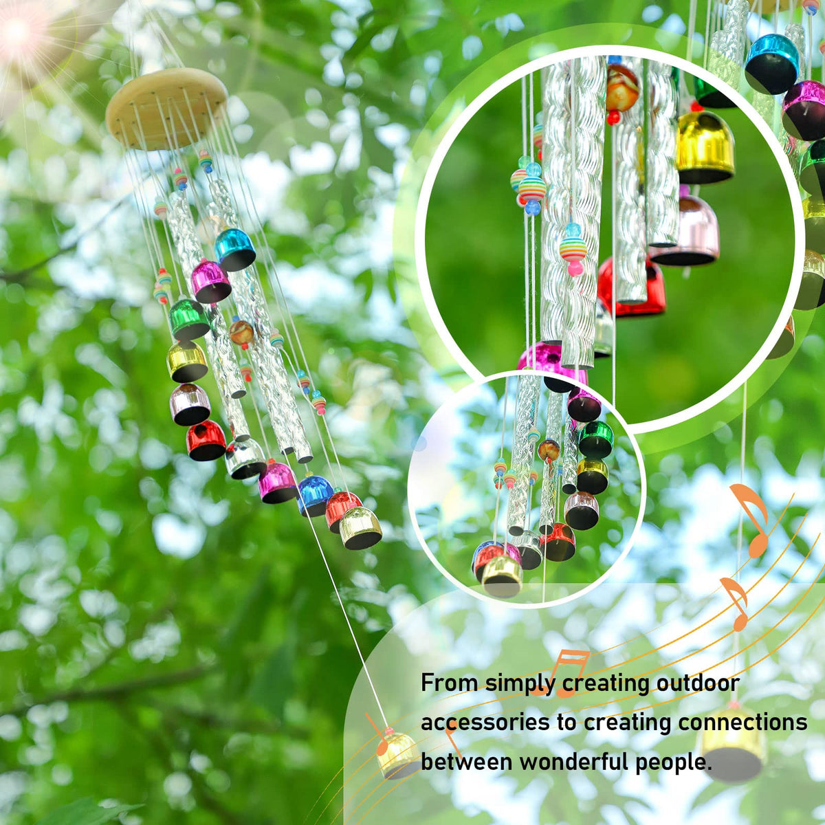 Meditation wind chime with thin tubes for tranquil moments