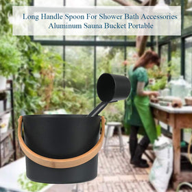 BWWNBY 7L bucket with ladle set enhances your sauna routine.