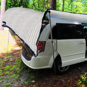 BXAEYIPOR shade cloth used on carport area for sun protection