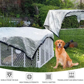BXAEYIPOR shade cloth covering dog house for sun protection