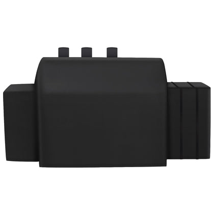 BXDZCOVRRS 8080 grill cover shields Char-Griller from rain on a patio