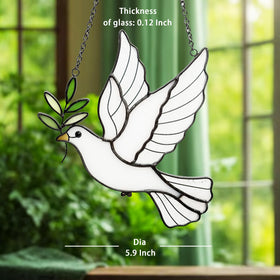 BXLZ Packaging for White Dove Suncatcher ready as a gift.