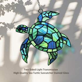 BXLZ Sea Turtle Suncatcher garden accent with nature-inspired sparkle.