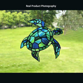 BXLZ Sea Turtle Suncatcher patio display adds colorful evenings.