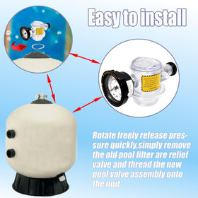 Bxmgr 273564Z valve installed on Triton filter for easy maintenance