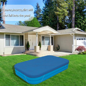 BXXLOOKG pool cover close-up on durable high-density PE material.