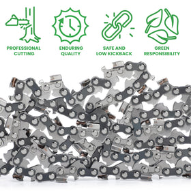 Byane 24inch carbide chainsaw chain works with a 7/32-inch diamond-coated sharpener