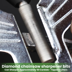 Byane diamond bit compatible with rotary tools for versatile sharpening.