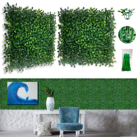 Bybeton grass wall panel closeup with dense 3D blades for realistic texture.