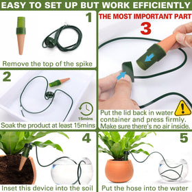 BYDOLL self-watering stake used in indoor plant setup