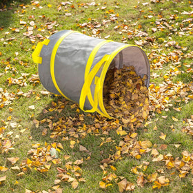 Byhagern 3-pack 30-gallon collapsible trash can with top and bottom handles for easy carrying.