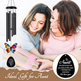 BYHEARTOHOME wind chime produces soft melodies from premium metal tubes.