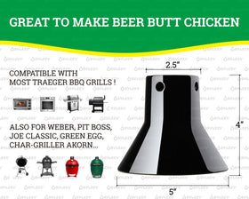 BYLEEY vertical chicken roaster elevates poultry for crispy skin