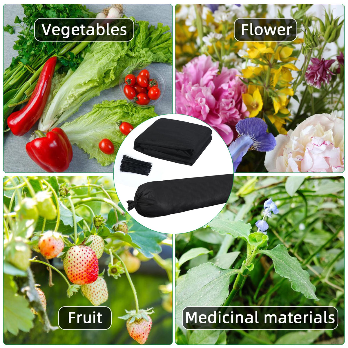 Bylion 32ft length grow bag suits long rows and larger plantings.