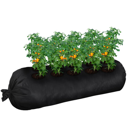 Bylion tubular design grow bag promotes healthy root growth through airflow.