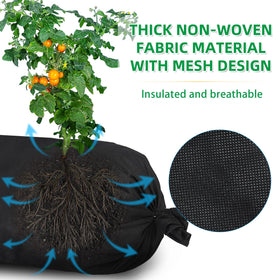 Bylion non-woven fabric grow bags provide reusable, durable gardening solution.