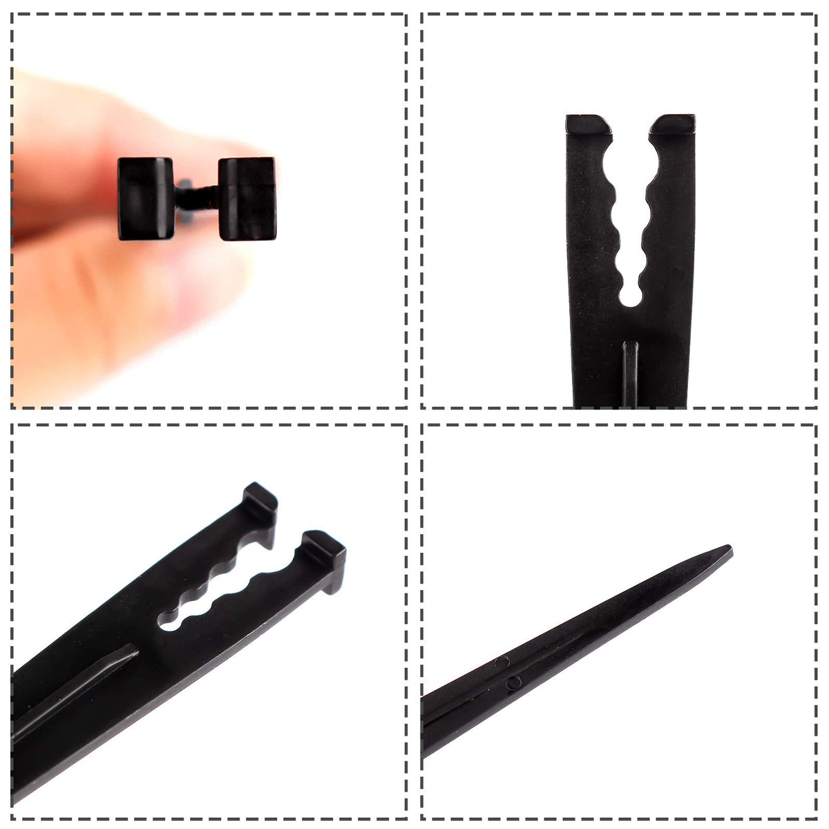 Bylion universal stake fitting 1/4 inch tubing in irrigation setup