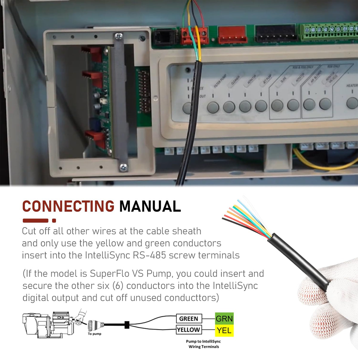 Bzsunway 25 ft Z cable length shown for pump placement flexibility.