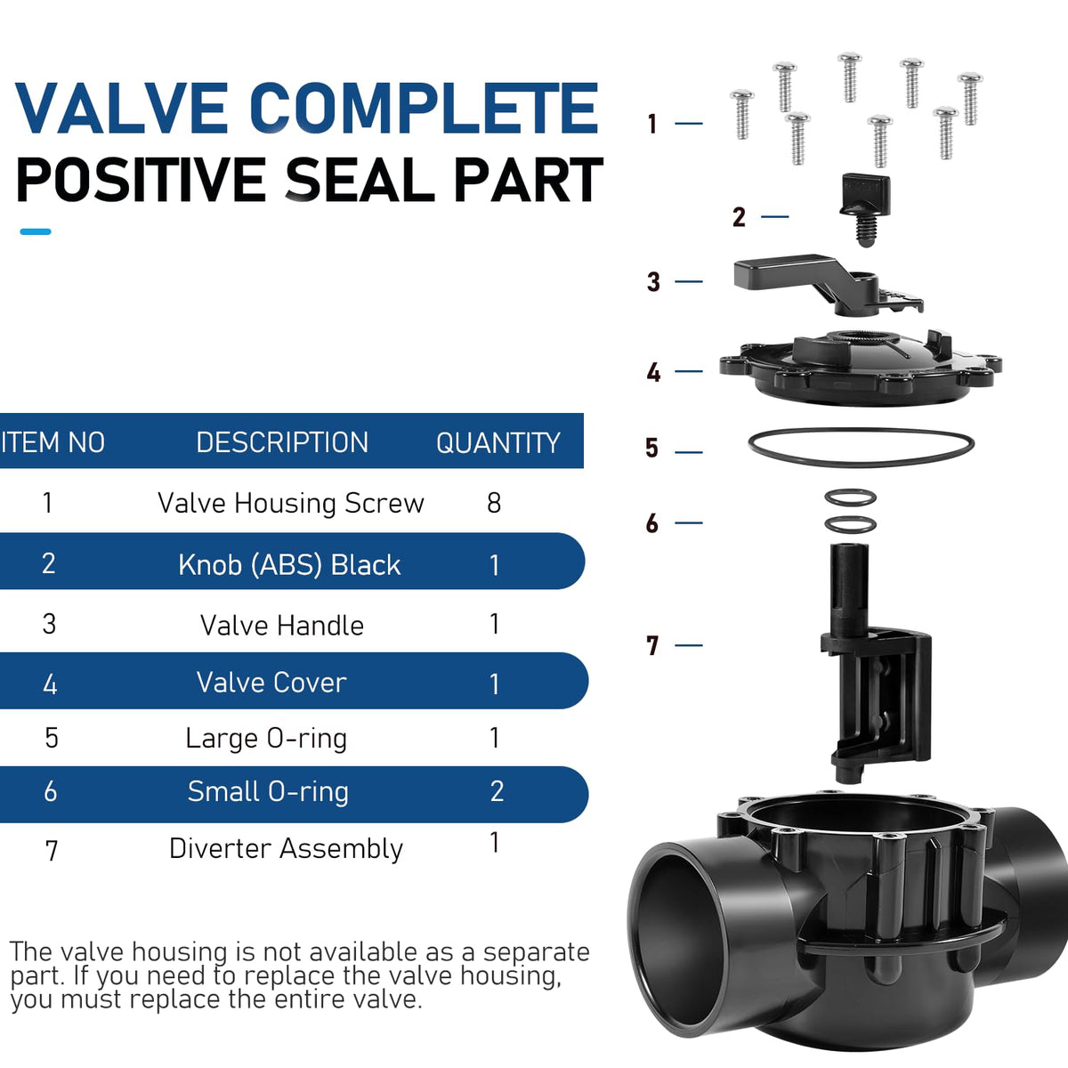 Bzsunway 4716 supports 2-inch to 2-1/2-inch piping in pools.