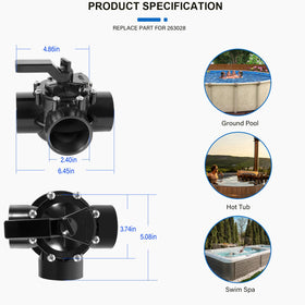 Bzsunway pool spa application setup suitable for replacement parts