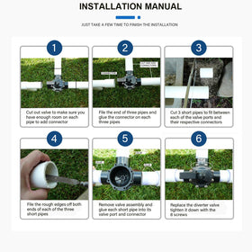 Bzsunway slip-fit port connections for quick installation