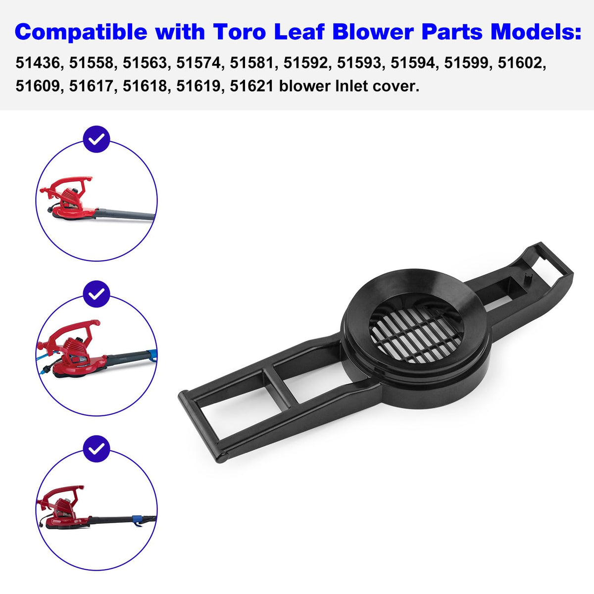 Durable materials in the BZTT 108-8965 inlet cover for long-lasting Toro parts