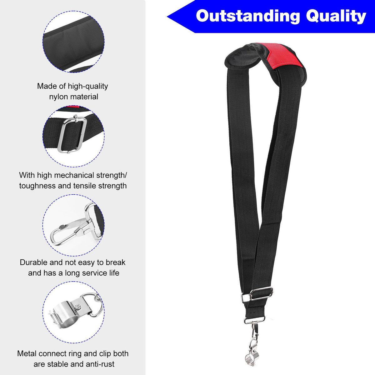 BZTT adjustable-length strap fits most users for a custom feel.