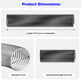 BZTT 8-inch diameter bagger hose emphasizes durable, adaptable fit