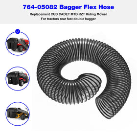 BZTT Bagger Tube close-up highlighting compatibility with Cub Cadet bagger models