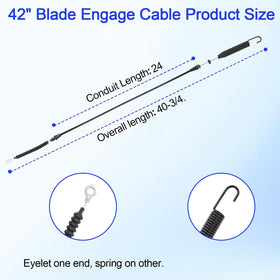 BZTT blade engagement cable spring-end close-up for durable engagement