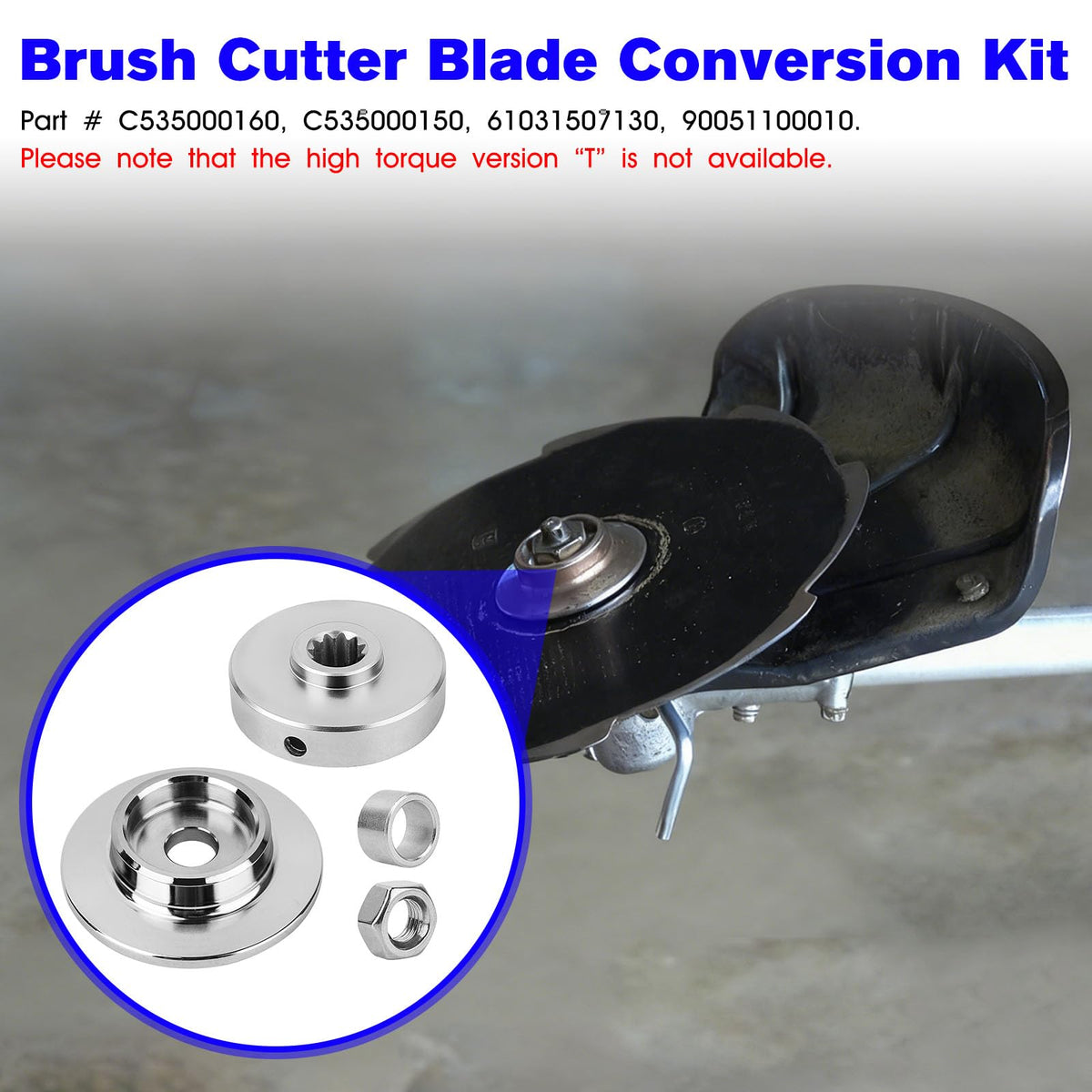 BZTT Echo SRM-225i blade conversion kit enables quick blade swaps