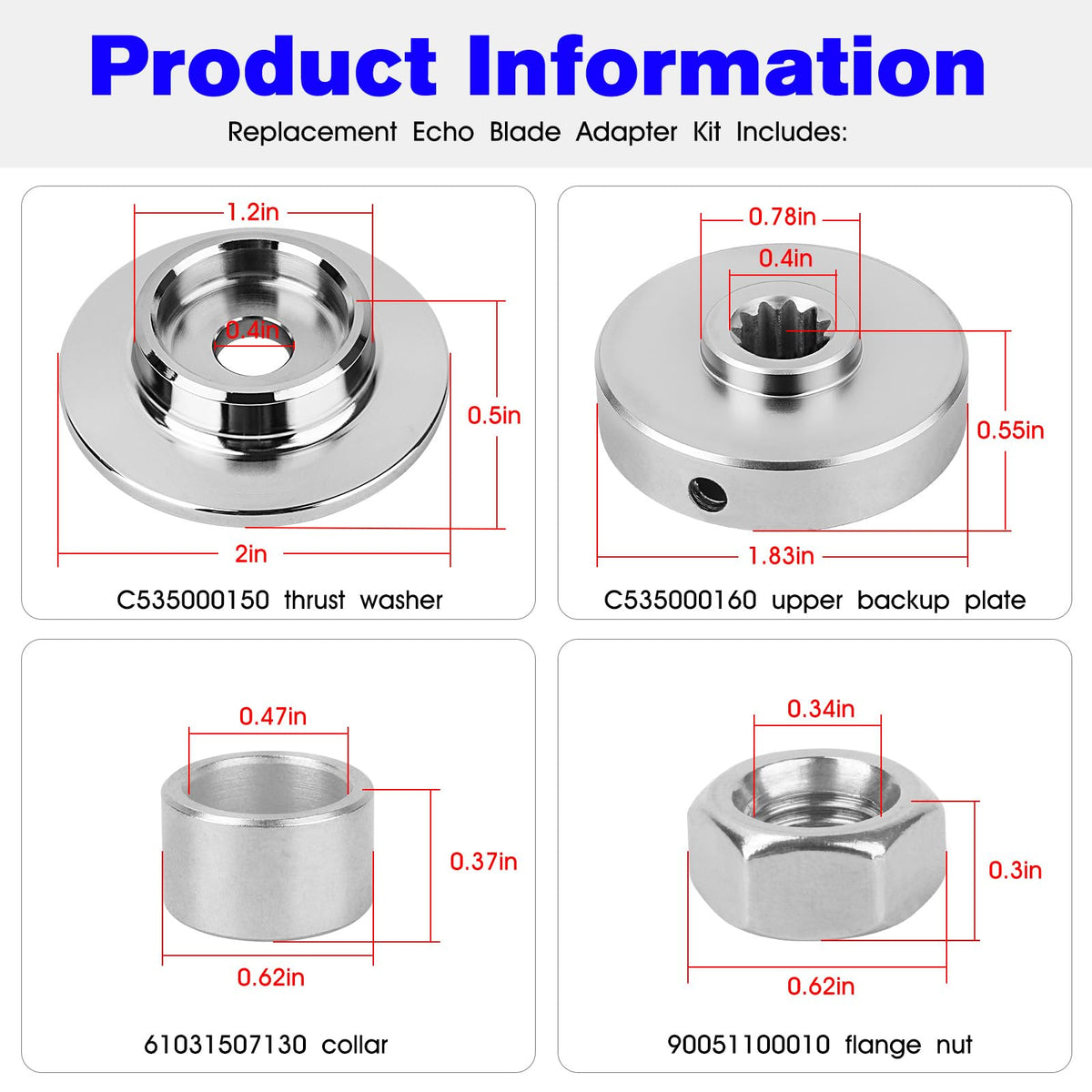 BZTT Echo SRM-280 blade conversion kit for reliable edging performance