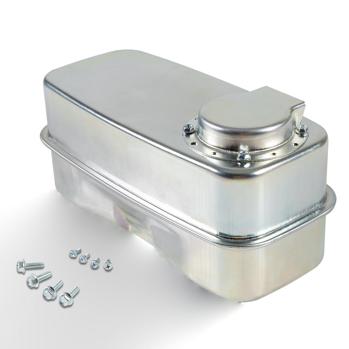 Bzumperyz dual-inlet exhaust muffler for Cub Cadet RZT series enhances airflow and ride comfort.