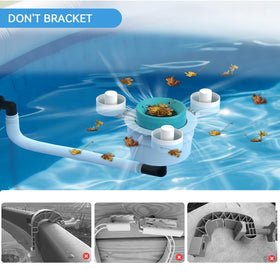 Removable fine-mesh basket traps small debris to protect the pump.